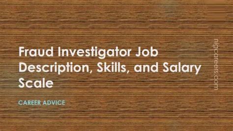 Senior fraud investigator salary. Things To Know About Senior fraud investigator salary. 